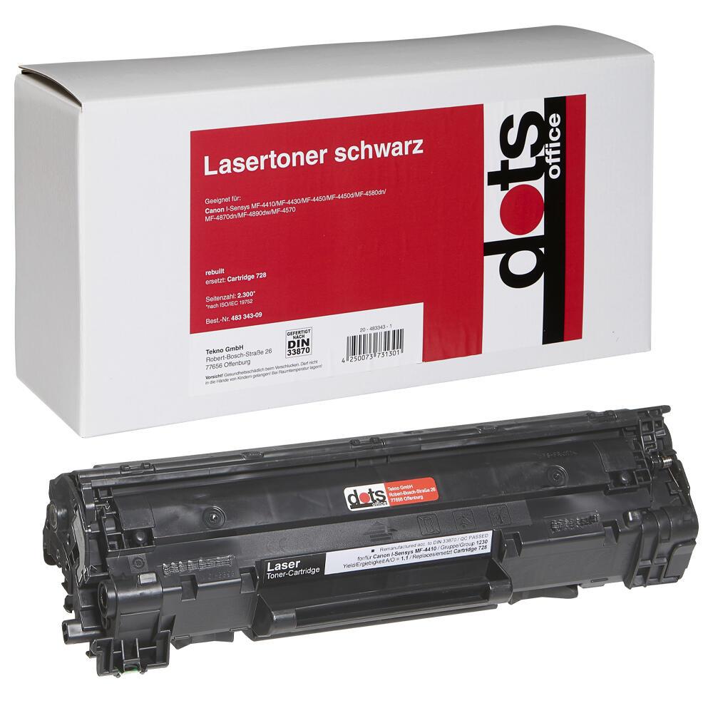 dots Toner kompatibel zu Canon 728 BK schwarz dots Toner kompatibel zu Canon 728 BK schwarz von dots