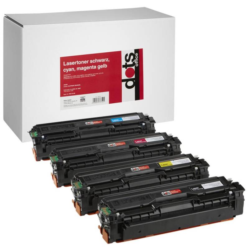 dots Toner kompatibel zu SAMSUNG CLT-P504C (SU400A), 4er-Set schwarz, cyan, m... von dots