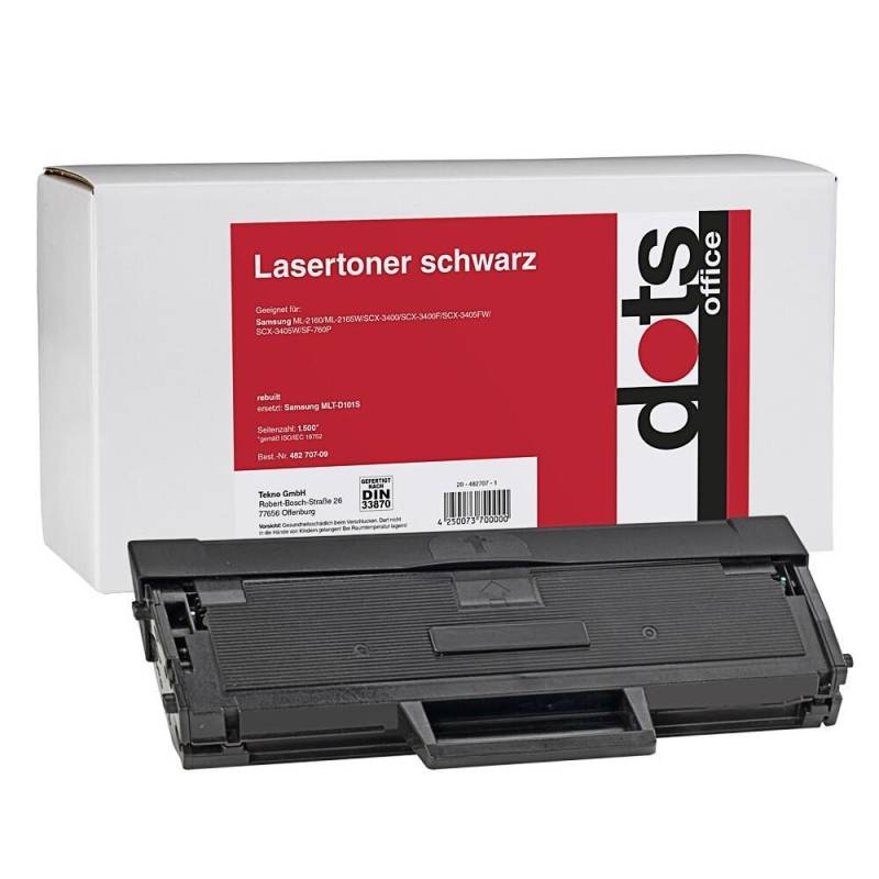 dots Toner kompatibel zu SAMSUNG MLT-D101s (SU696A) schwarz von dots