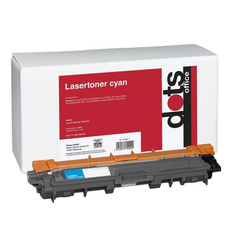 dots Toner kompatibel zu brother TN-242C cyan von dots