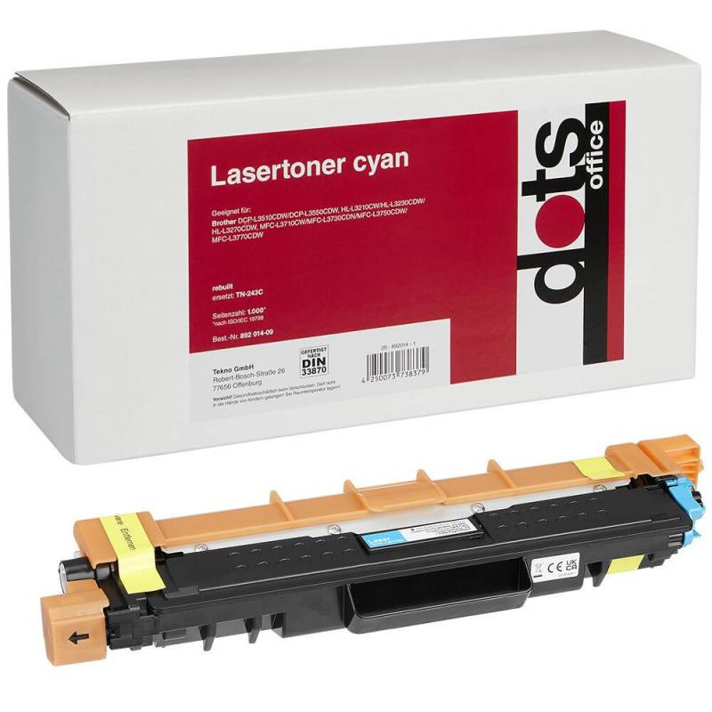 dots Toner kompatibel zu brother TN243C cyan von dots