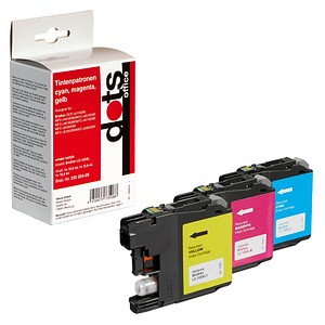 dots cyan, magenta, gelb Druckerpatronen kompatibel zu brother LC125XLRBWBP , 3er-Set dots cyan, magenta, gelb Druckerpatronen kompatibel zu brother LC125XLRBWBP , 3er-Set von dots