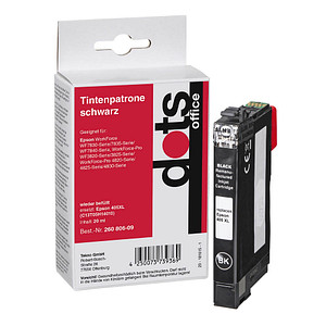 dots  schwarz Druckerpatrone kompatibel zu EPSON 405XL BK von dots