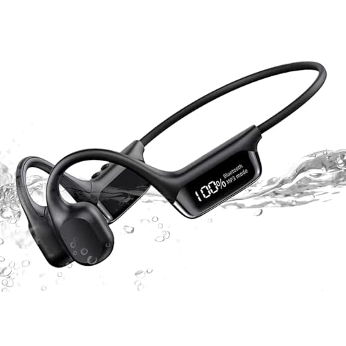 doucdoft Kopfhörer mit integrierter MP3-Player, 32 GB, IPX8, wasserdicht, Bluetooth 5.4, kabellos, zum Schwimmen, Radfahren, Laufen von doucdoft
