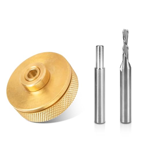 Oberfräsen-Einlagenbuchsen-Set, 9500, Ersatz für Whiteside 9500, massives Messing, Oberfräseinlagen-Set, passend für Oberfräsen-Einlagen-Bit-Set, 1/4-Zoll-Vorlagen. von doufuhua