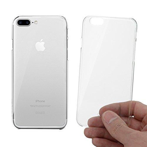 doupi Crystal AllClear Schutzhülle für iPhone 8 Plus / 7 Plus (5,5 Zoll), Schutz Hülle Schale Cover Hard Case Glasklar Komplett Transparent von doupi