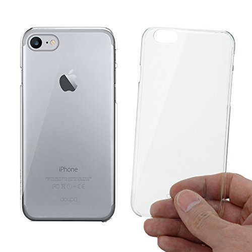 doupi Crystal AllClear Schutzhülle für iPhone SE (2020) / iPhone 8/7, Schutz Hülle Schale Cover Hard Case Glasklar Komplett Transparent von doupi