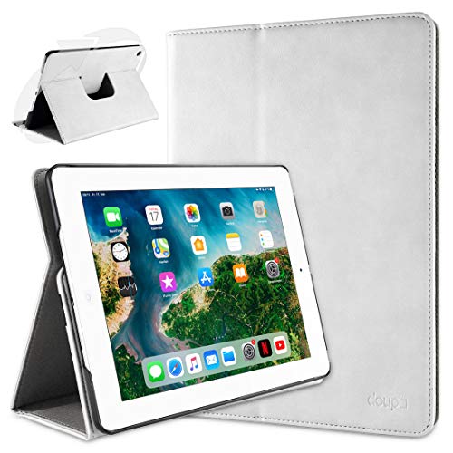 doupi Deluxe Schutzhülle für iPad 2 3 4, Smart Case Sleep/Wake Funktion 360 Grad drehbar Schutz Hülle Ständer Cover Tasche, weiß von doupi