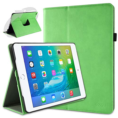 doupi Deluxe Schutzhülle für iPad Mini 4 / iPad Mini 5, Smart Case Sleep/Wake Funktion 360 Grad drehbar Schutz Hülle Ständer Cover Tasche, grün von doupi