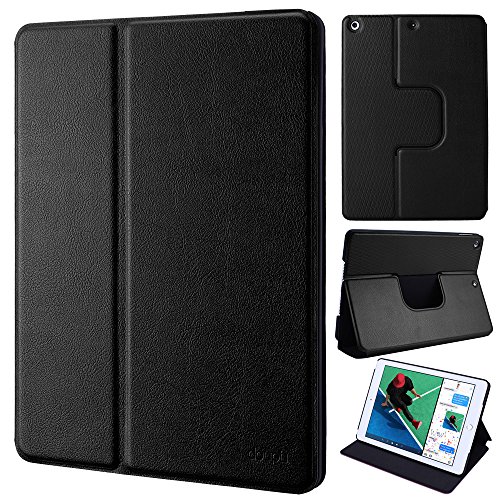 doupi FlipCase für iPad Pro 10,5 Zoll & iPad air 3 (2019) Deluxe Schutzhülle Klappbar mit Smart Sleep/Wake Up Funktion Aufstellbar Ständer, schwarz von doupi