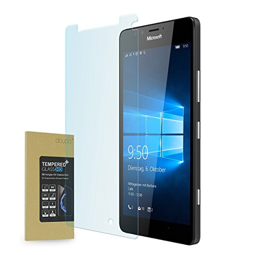doupi Panzerfolie für Microsoft Lumia 950, Premium 9H Hartglas HD Display Schutz Glasfolie von doupi