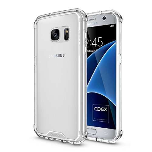 doupi PerfectFit AirClear Hülle für Samsung Galaxy S7, Crystal Clear Rückschale und Schutz Bumper Rahmen Case Cover, transparent von doupi