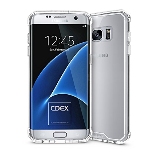 doupi PerfectFit AirClear Hülle für Samsung Galaxy S7 Edge, Crystal Clear Rückschale und Schutz Bumper Rahmen Case Cover, transparent von doupi
