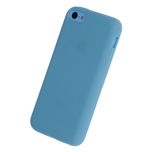 doupi PureColor Silikon Schutzhülle für iPhone 5C, SolidFit Rundum Schutz Hülle Gummi Schale Bumper Case Schutzhülle Cover, blau von doupi