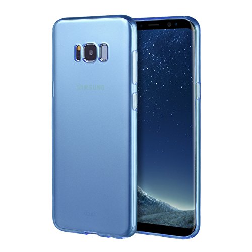 doupi UltraSlim AllClear TPU Case für Samsung Galaxy S8 Plus Silikon FederLeicht Hülle Schutz Schale Cover, blau von doupi