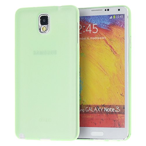 doupi UltraSlim Hülle kompatibel für Samsung Galaxy Note 3 Note III, Ultra Dünn Fein Matt Handyhülle Cover Bumper Schutz Schale Hard Case Taschenschutz Design Schutzhülle, grün von doupi