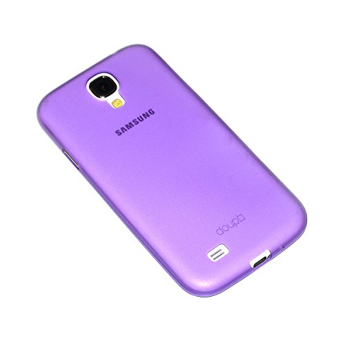 doupi UltraSlim Hülle kompatibel für Samsung Galaxy S4 i9500, Ultra Dünn Fein Matt Handyhülle Cover Bumper Schutz Schale Hard Case Taschenschutz Design Schutzhülle, lila von doupi