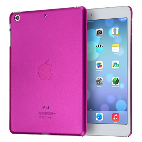 doupi UltraSlim Hülle kompatibel für iPad Mini 1 2 3, Ultra Dünn Fein Matt Handyhülle Cover Bumper Schutz Schale Hard Case Taschenschutz Design Schutzhülle, pink von doupi