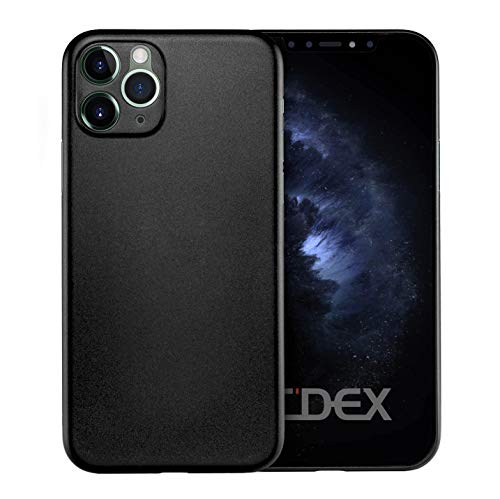 doupi UltraSlim Hülle kompatibel für iPhone 11 Pro Max (6,5 Zoll), Ultra Dünn Fein Matt Handyhülle Cover Bumper Schutz Schale Hard Case Taschenschutz Design Schutzhülle, schwarz von doupi