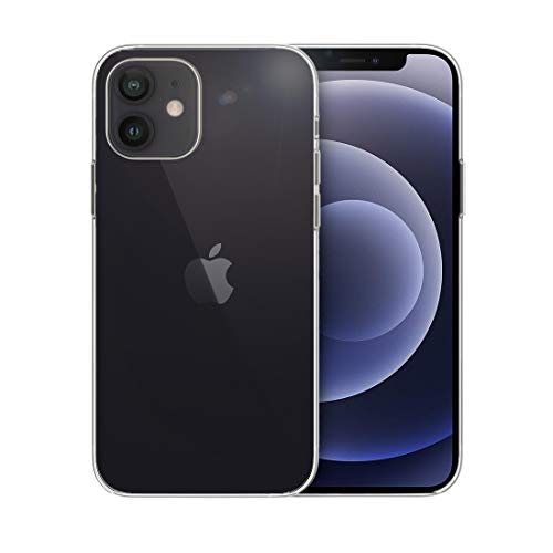 doupi UltraSlim Hülle kompatibel für iPhone 6,1 Zoll (Gen. 12 & 12 Pro, 2020), Ultra Dünn Clear TPU Glatte Ruschfeste Oberfläche Design Handyhülle, transparent von doupi