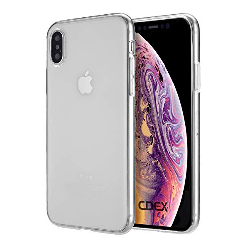doupi UltraSlim Hülle kompatibel für iPhone XS (iPhone 10s) 5,8 Zoll, Ultra Dünn Clear TPU Glatte Ruschfeste Oberfläche Design Handyhülle, transparent von doupi