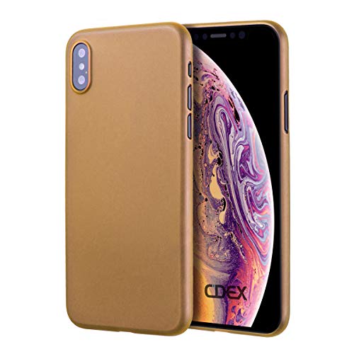 doupi UltraSlim Hülle kompatibel für iPhone XS Max (iPhone 10s Max) 6,5 Zoll, Ultra Dünn Fein Matt Handyhülle Cover Bumper Schutz Schale Hard Case Taschenschutz Design Schutzhülle, orange von doupi