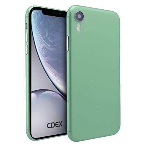 doupi UltraSlim Hülle kompatibel für iPhone Xr (iPhone 10r) 6,1 Zoll, Ultra Dünn Fein Matt Handyhülle Cover Bumper Schutz Schale Hard Case Taschenschutz Design Schutzhülle, grün von doupi