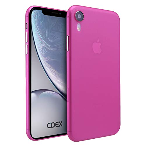 doupi UltraSlim Hülle kompatibel für iPhone Xr (iPhone 10r) 6,1 Zoll, Ultra Dünn Fein Matt Handyhülle Cover Bumper Schutz Schale Hard Case Taschenschutz Design Schutzhülle, pink von doupi