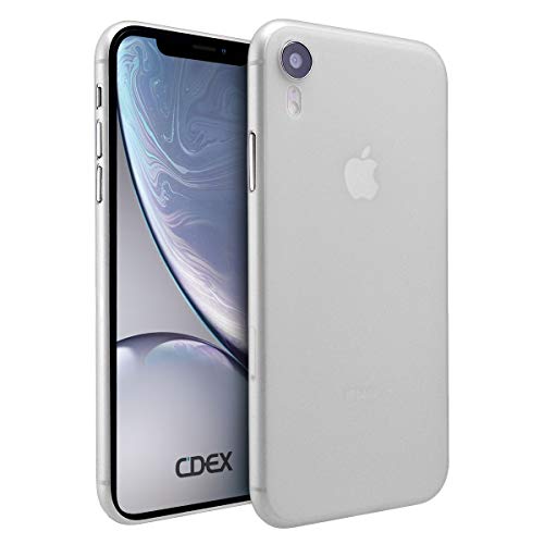 doupi UltraSlim Hülle kompatibel für iPhone Xr (iPhone 10r) 6,1 Zoll, Ultra Dünn Fein Matt Handyhülle Cover Bumper Schutz Schale Hard Case Taschenschutz Design Schutzhülle, weiß von doupi