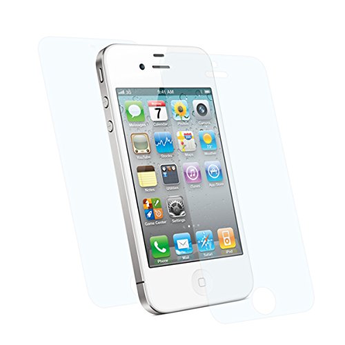 doupi UltraThin Schutzfolie für iPhone 4 4S, SuperClear Display Schutz (4x Vorderseite + 2x Rückseite) von doupi