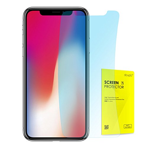 doupi Ultrathin Schutzfolie für iPhone XS/X (iPhone 10s / 10) 5,8 Zoll, matt entspielgelt optimiert Display Schutz (6X Folie in Packung) von doupi