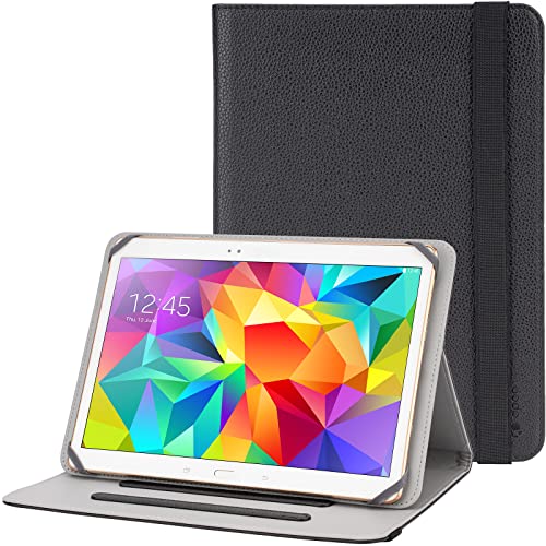 dpob Tablet-Schutzhülle mit Ständer für Samsung Galaxy Tab A, Huawei MediaPad, Lenovo Tab oder Tablets bis 11 Zoll (27,9 cm), Schwarz von dpob