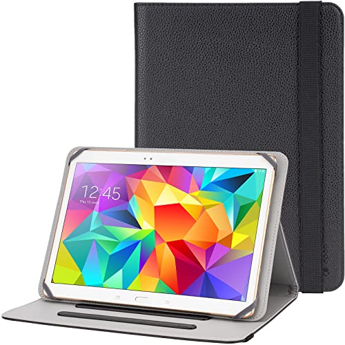 DPOB Tablet-Universal-Hülle, mit Ständer für Samsung Galaxy Tab A, Huawei MediaPad, Lenovo Tab oder Tablets bis zu 11 Zoll (27,9 cm) (schwarz) von dpob