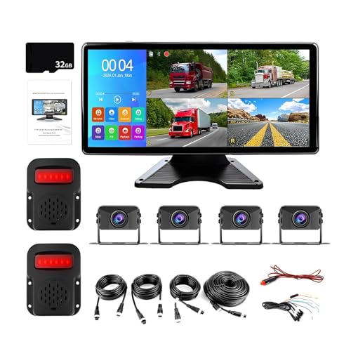 drburpily 10,36 Zoll 4 Kanal Smart Toter Winkel Radar BSD Alarmmonitor Bus Dashboard Bus Nachtsicht, Mit 32 GB Karte drburpily 10,36 Zoll 4 Kanal Smart Toter Winkel Radar BSD Alarmmonitor Bus Dashboard Bus Nachtsicht, Mit 32 GB Karte von drburpily