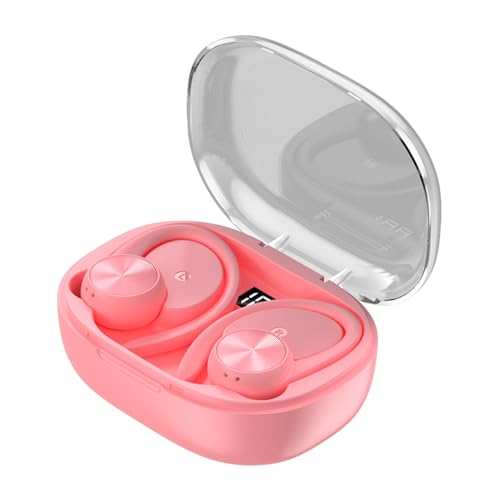 drburpily Kabellose Bluetooth 3 Ohrhörer mit Mikrofon und LED Akkuanzeige für einen aktiven Lebensstil, angenehm zu tragender HD Sound, Rosa drburpily Kabellose Bluetooth 3 Ohrhörer mit Mikrofon und LED Akkuanzeige für einen aktiven Lebensstil, angenehm zu tragender HD Sound, Rosa von drburpily