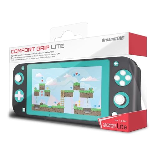 dreamGEAR DGSWL-6531 Komfortgriff für Switch Lite: Schutzhülle für Nintendo Switch Lite, Ergonomisches Design, Extra Polsterung, Silikon, Türkis, Transportieren und Spielen dreamGEAR DGSWL-6531 Komfortgriff für Switch Lite: Schutzhülle für Nintendo Switch Lite, Ergonomisches Design, Extra Polsterung, Silikon, Türkis, Transportieren und Spielen von dreamGEAR
