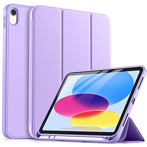 drivego Hülle für iPad 11 Generation A16 2025/10 Generation 2022/ (11/10.9 Zoll) mit Stifthalter, Trifold Ständer, Auto Ruhen/Wecken, Flexible TPU Cover Hülle für iPad 10. Gen/11. Gen, Lila drivego Hülle für iPad 11 Generation A16 2025/10 Generation 2022/ (11/10.9 Zoll) mit Stifthalter, Trifold Ständer, Auto Ruhen/Wecken, Flexible TPU Cover Hülle für iPad 10. Gen/11. Gen, Lila von drivego