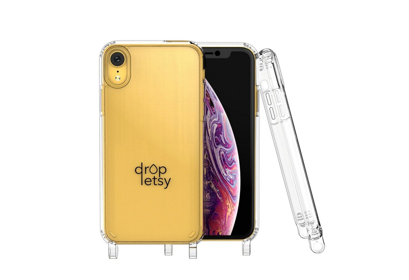 dropletsy Handyhülle Handyhülle iPhone X/XS/XR Series transparent iPhone XR dropletsy Handyhülle Handyhülle iPhone X/XS/XR Series transparent iPhone XR von dropletsy