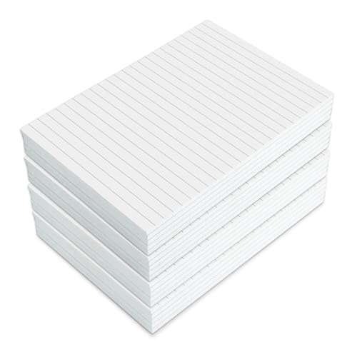 Notizblöcke Set A5 – 20 Blöcke, liniert, 50 Seiten pro Block, hochwertig 90g/m², für Notizen, Skizzen und Aufgabenlisten – Geleimt, stabile Kartonrückseite, ideal für Büro, Schule und Zuhause von druck.de