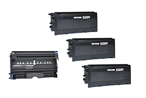 Kompatibel zu Brother TN-2000 Toner Black & DR-2000 Trommeleinheit - Set für 3 x ca. 2.500 & 1 x ca. 12.000 Seiten (5% Deckung) - u. a. Brother Fax 2820, Brother Fax 2920, Brother HL-2040, Brother MFC-7420 von druckdichaus