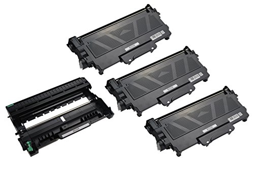 Kompatibel zu Brother TN-2220 Toner Black & DR-2200 Trommeleinheit - Set für 3 x ca. 2.600 & 1 x ca. 12.000 Seiten (5% Deckung) - u. a. Brother HL-2170, Brother DCP-7030, Brother MFC-7440 von druckdichaus