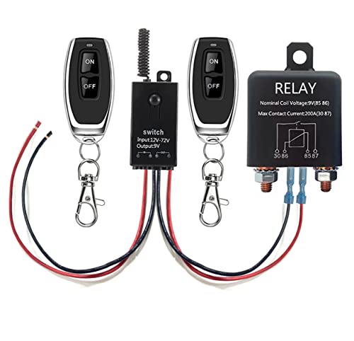 dstfuy batterietrennschalter 12v auto fernbedienung, DC12V 200A Kill Schalter für Auto mit elektromagnetischem Magnetventil Terminal für Auto, LKW, Boot, Wohnmobile, Anti-Diebstahl. dstfuy batterietrennschalter 12v auto fernbedienung, DC12V 200A Kill Schalter für Auto mit elektromagnetischem Magnetventil Terminal für Auto, LKW, Boot, Wohnmobile, Anti-Diebstahl. von dstfuy