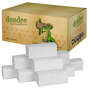 dundee Papierhandtücher Zick-Zack-Falzung 2-lagig 3.200 Tücher von dundee