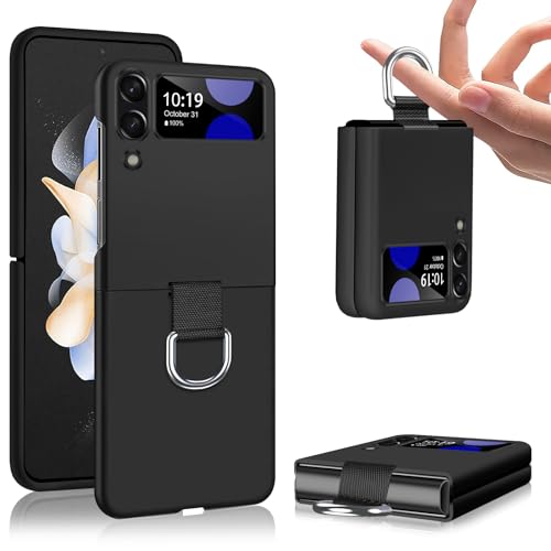 Galaxy Z Flip4 Handyhülle für Samsung Galaxy Z Flip 4 5G Hülle, Ultra Dünn Folable Matt Hart PC mit Ring Z Flip 4 Handytasche Case Outdoor Stoßfeste Schutzhülle für Samsung Z Flip 4 5G 6,7'' (Schwarz) Galaxy Z Flip4 Handyhülle für Samsung Galaxy Z Flip 4 5G Hülle, Ultra Dünn Folable Matt Hart PC mit Ring Z Flip 4 Handytasche Case Outdoor Stoßfeste Schutzhülle für Samsung Z Flip 4 5G 6,7'' (Schwarz) von duomigesz
