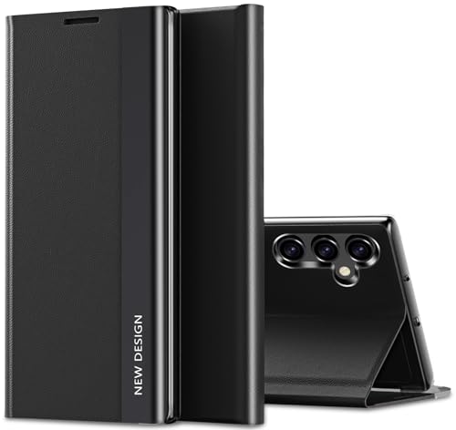 Handyhülle für Samsung Galaxy S25 Plus Hülle S-View Flip Case Luxus Galvanisierungs Extra Dünn S25 Plus Handytasch Case Sichtfenster Stoßfest Schutzhülle für Samsung Galaxy S25 Plus 5G (Schwarz) Handyhülle für Samsung Galaxy S25 Plus Hülle S-View Flip Case Luxus Galvanisierungs Extra Dünn S25 Plus Handytasch Case Sichtfenster Stoßfest Schutzhülle für Samsung Galaxy S25 Plus 5G (Schwarz) von duomigesz