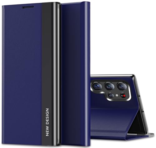Handyhülle für Samsung Galaxy S25 Ultra Hülle S-View Flip Case Luxus Galvanisierungs Extra Dünn S25 Ultra Handytasch Case Sichtfenster Stoßfest Schutzhülle für Samsung Galaxy S25 Ultra 5G (Blau) Handyhülle für Samsung Galaxy S25 Ultra Hülle S-View Flip Case Luxus Galvanisierungs Extra Dünn S25 Ultra Handytasch Case Sichtfenster Stoßfest Schutzhülle für Samsung Galaxy S25 Ultra 5G (Blau) von duomigesz