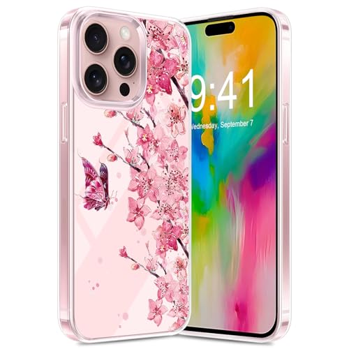 Handyhülle für iPhone 16 Pro Max Hülle, Ultra Dünn Transparent Silikon Blumen Muster für iPhone 16 Pro Max Handy Tasche Case, Bunt Motiv Clear Stoßfest Schutzhülle für iPhone 16 Pro Max Smartphone (B) Handyhülle für iPhone 16 Pro Max Hülle, Ultra Dünn Transparent Silikon Blumen Muster für iPhone 16 Pro Max Handy Tasche Case, Bunt Motiv Clear Stoßfest Schutzhülle für iPhone 16 Pro Max Smartphone (B) von duomigesz
