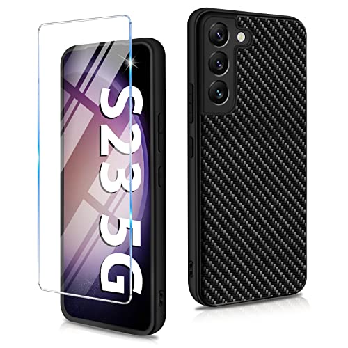 Kompatibel mit Samsung Galaxy S23 Hülle 5G mit Schutzfolie, Ultra Dünn PU+PC+TPU Carbon Fiber Textur Handyhülle für Galaxy S23 Handytasche Case Cover Stoßfest Schutzhülle für Samsung S23 Handy Kompatibel mit Samsung Galaxy S23 Hülle 5G mit Schutzfolie, Ultra Dünn PU+PC+TPU Carbon Fiber Textur Handyhülle für Galaxy S23 Handytasche Case Cover Stoßfest Schutzhülle für Samsung S23 Handy von duomigesz