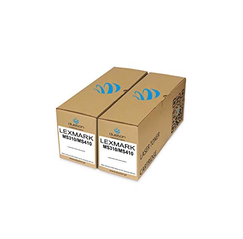 duston 2X 50F2H00, 502H Schwarz Toner kompatibel zu Lexmark MS310 MS410 MS510 MS610 von duston