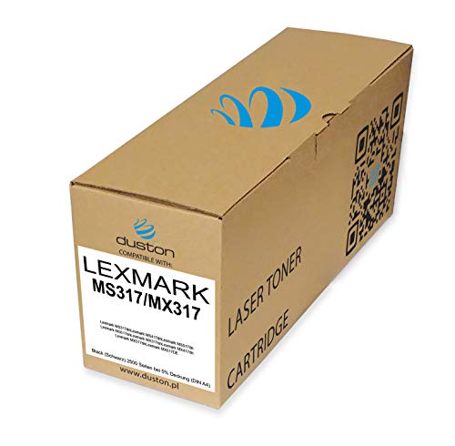 duston 51B2000 Schwarz Toner kompatibel zu Lexmark MS317dn MS417dn MS517dn MS617dn MX317dn MX417dn MX517dn MX617DE von duston